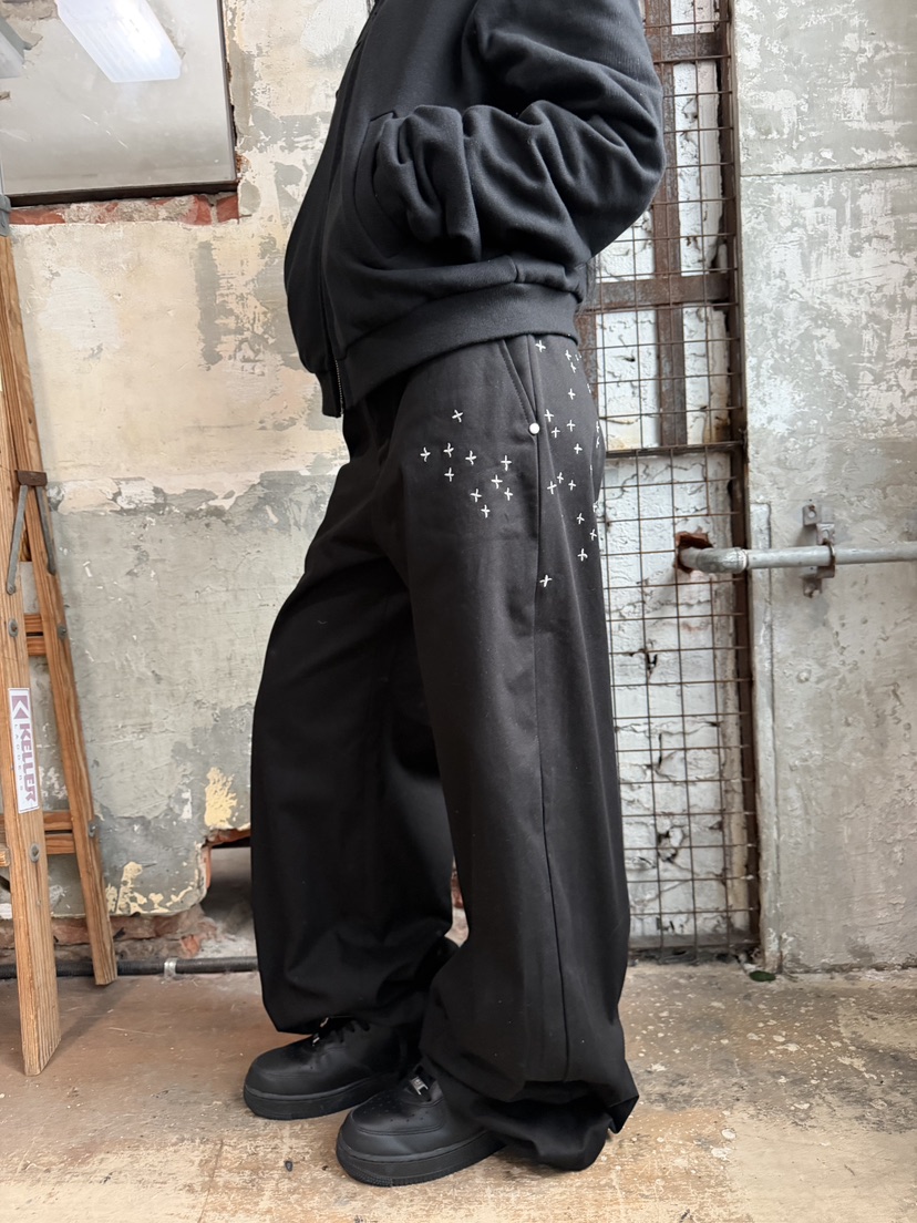 SEEOT韓國代購女裝新款人氣推薦熱賣真品休閑褲男女同款刺繡SEEOT休閑褲