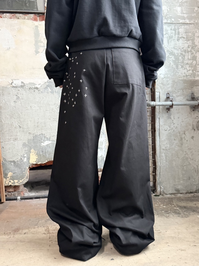 SEEOT韓國代購女裝新款人氣推薦熱賣真品休閑褲男女同款刺繡SEEOT休閑褲