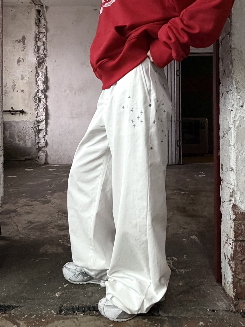 SEEOT韓國代購女裝新款人氣推薦熱賣真品休閑褲男女同款刺繡SEEOT休閑褲