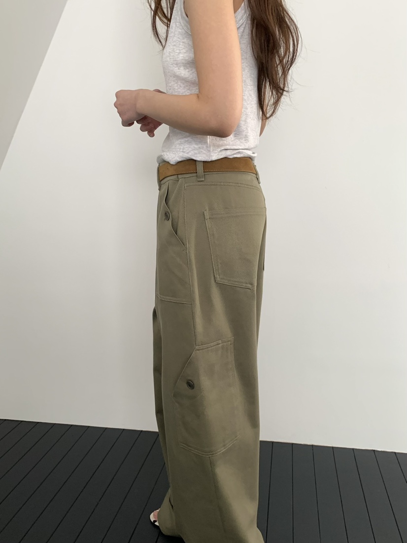 PEBBLE韓國代購女士新品熱賣真品職業26春夏推薦人氣休閑褲PEBBLE休閑褲