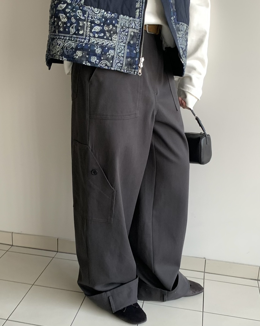 PEBBLE韓國代購女士新品熱賣真品職業26春夏推薦人氣休閑褲PEBBLE休閑褲