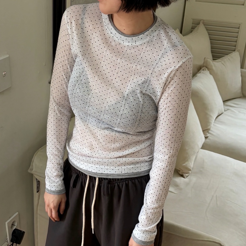 JOA東大門實拍女裝新品人氣真品推薦職業熱賣休閑長袖T恤JOA長袖T恤圖色1