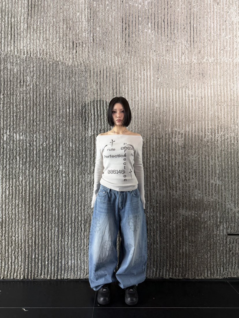 SEEOT東大門實拍女士新品26春夏推薦時尚職業牛仔褲男女同款SEEOT牛仔褲