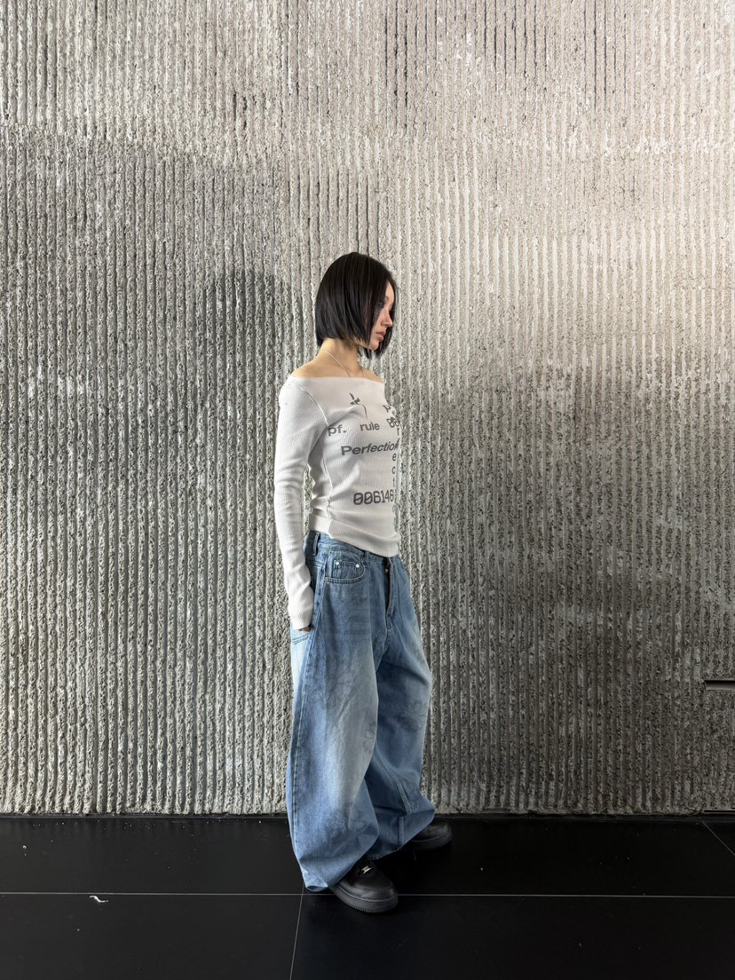 SEEOT東大門實拍女士新品26春夏推薦時尚職業牛仔褲男女同款SEEOT牛仔褲