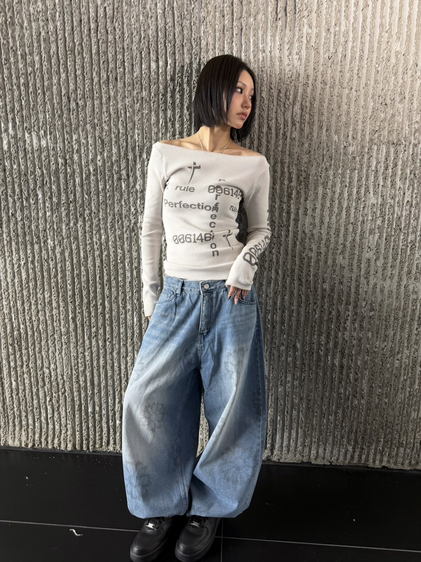 SEEOT東大門實拍女士新品26春夏推薦時尚職業牛仔褲男女同款SEEOT牛仔褲