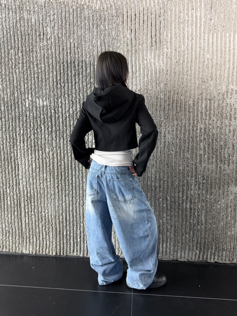 SEEOT東大門實拍女士新品26春夏推薦時尚職業牛仔褲男女同款SEEOT牛仔褲