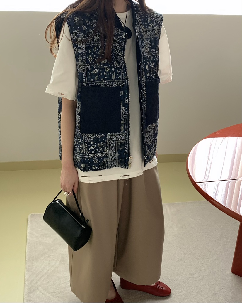 PEBBLE韓國直郵女裝新品休閑時尚人氣26春夏推薦馬甲雙面PEBBLE馬甲