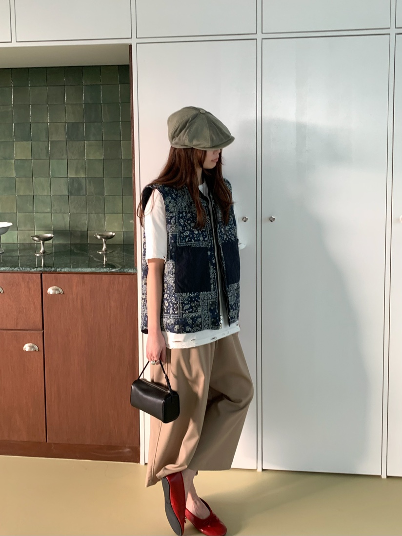 PEBBLE韓國直郵女裝新品休閑時尚人氣26春夏推薦馬甲雙面PEBBLE馬甲