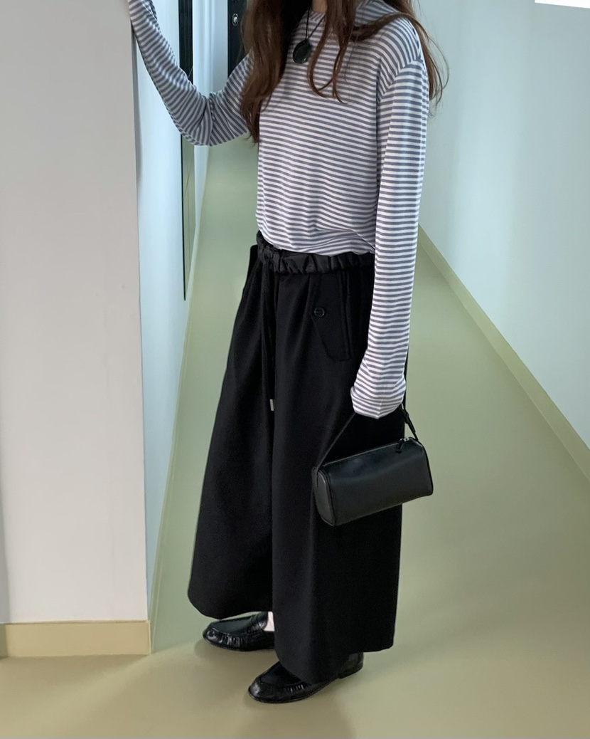 PEBBLE東大門實拍女士新品熱賣時尚26春夏推薦職業休閑褲PEBBLE休閑褲