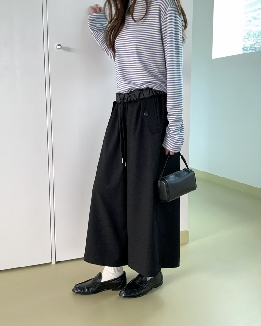 PEBBLE東大門實拍女士新品熱賣時尚26春夏推薦職業休閑褲PEBBLE休閑褲