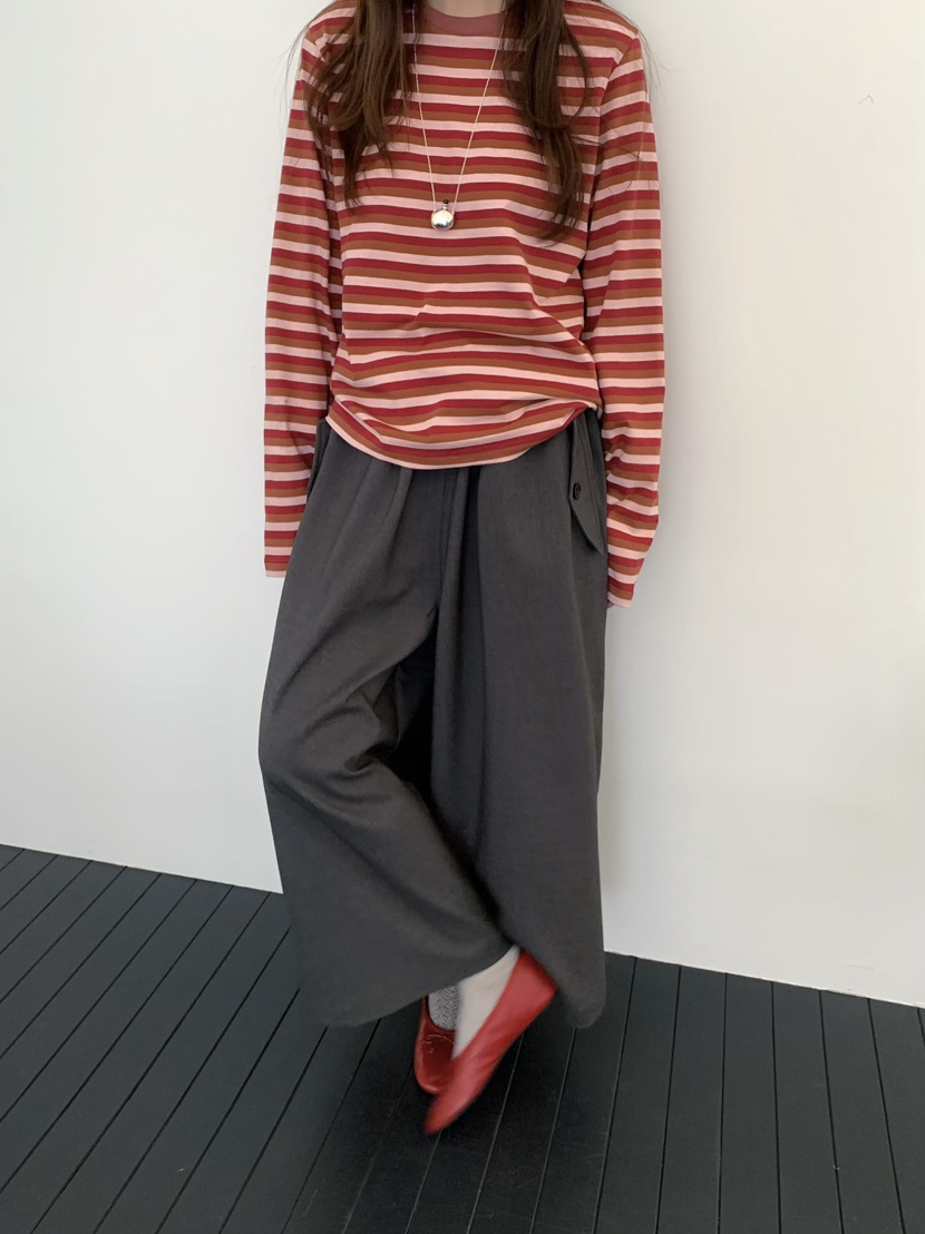 PEBBLE東大門實拍女士新品熱賣時尚26春夏推薦職業休閑褲PEBBLE休閑褲