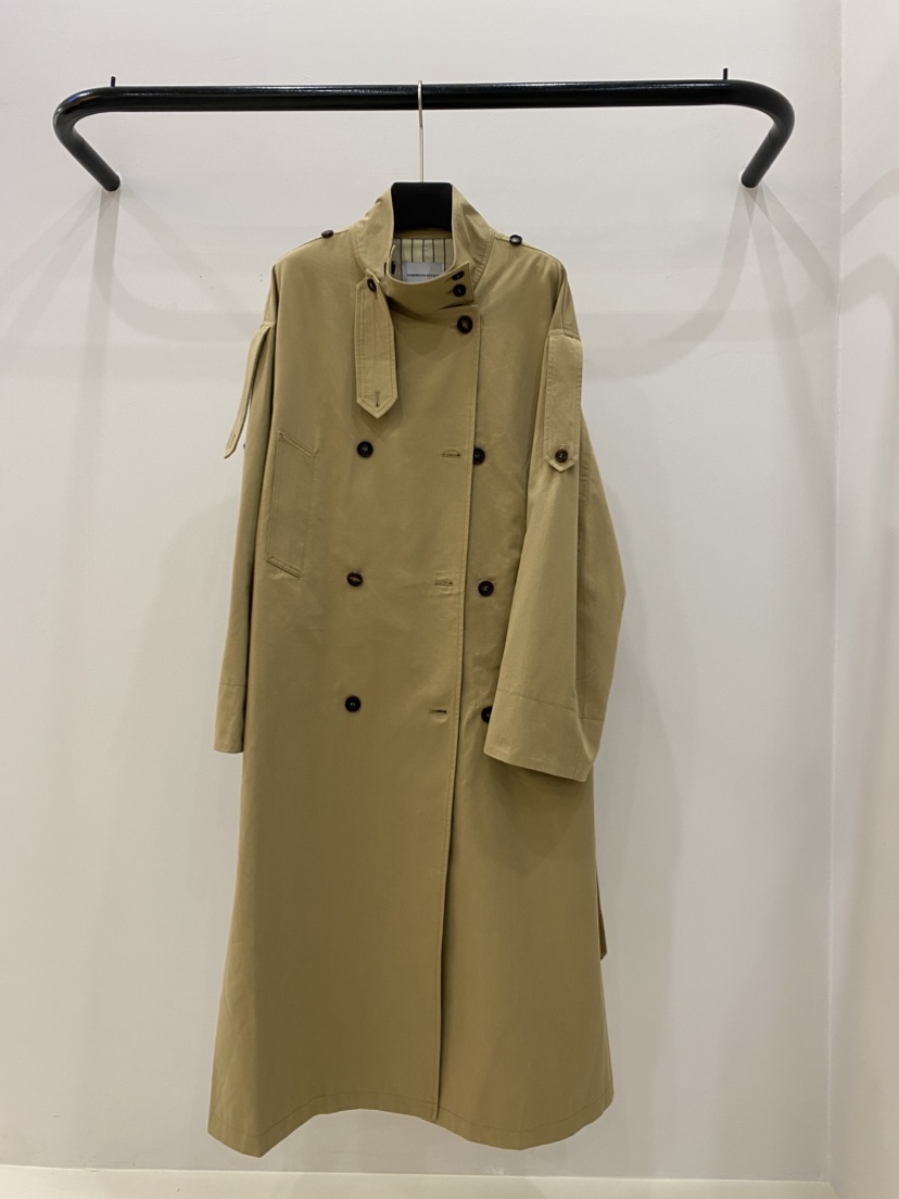 MUSHROOM EFFECT東大門代購女裝新品人氣長款風衣含腰帶MUSHROOM EFFECT長款風衣圖色3