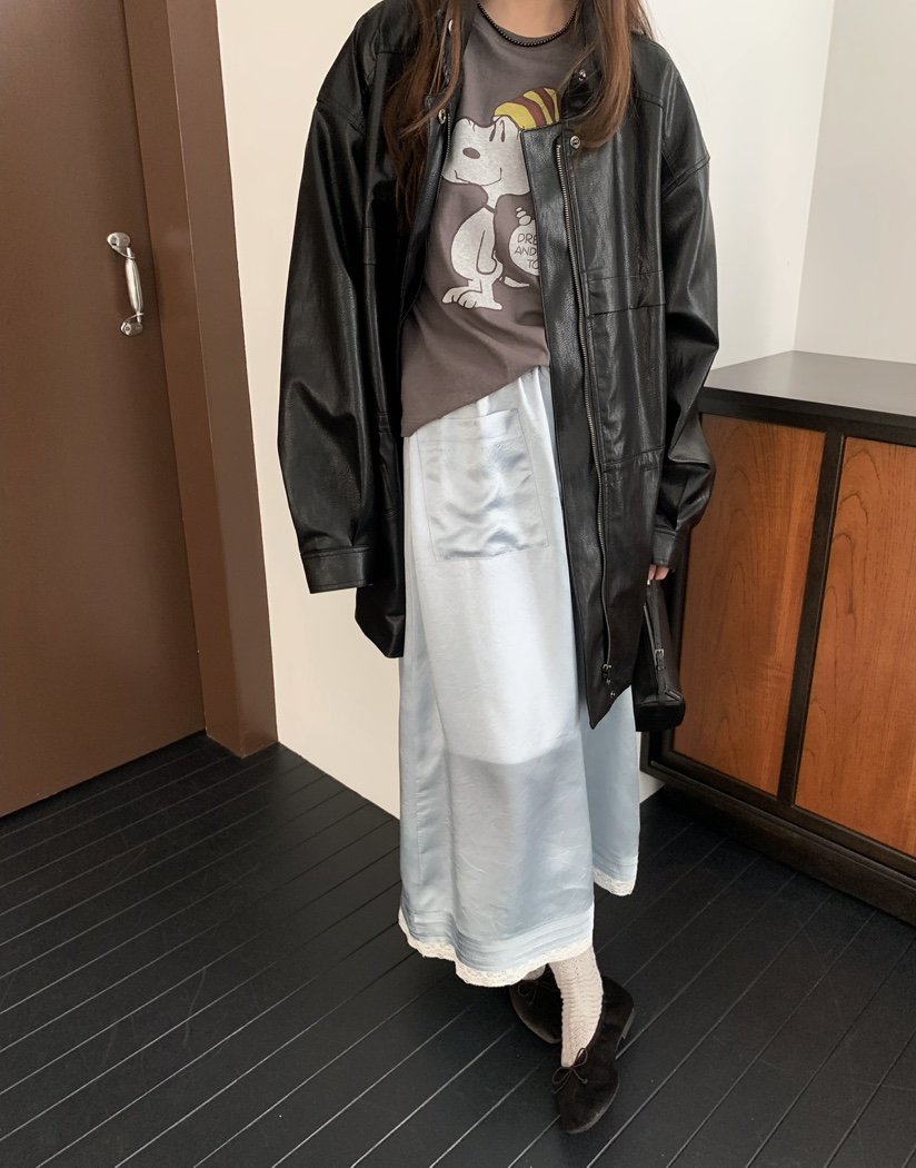 PEBBLE東大門代購女裝新品推薦休閑熱賣職業人氣皮衣皮革PEBBLE皮衣