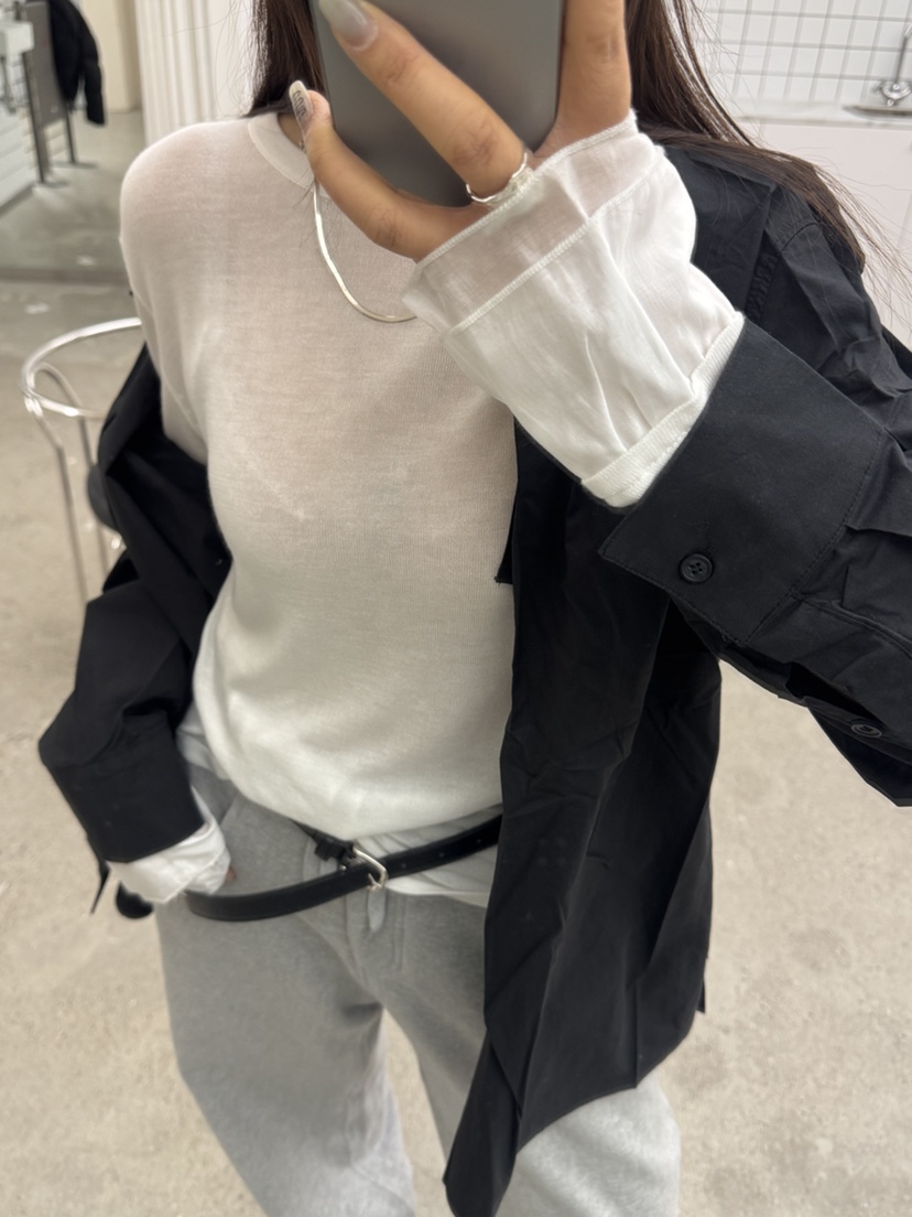 MUSHROOM EFFECT韓國代購女裝新品真品時尚人氣推薦長袖T恤MUSHROOM EFFECT長袖T恤