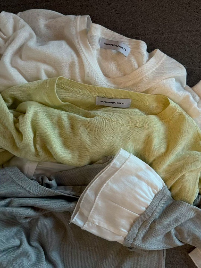 MUSHROOM EFFECT韓國代購女裝新品真品時尚人氣推薦長袖T恤MUSHROOM EFFECT長袖T恤