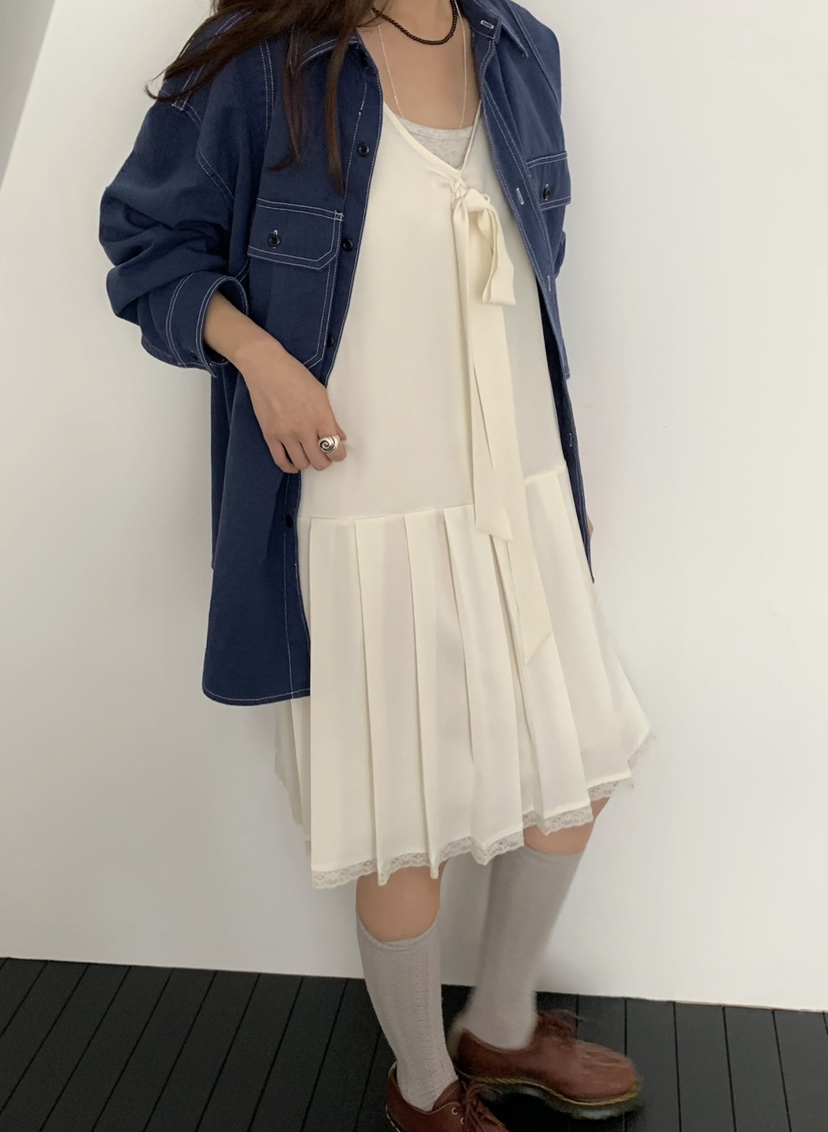 PEBBLE韓國直郵女裝新品推薦職業人氣真品時尚26春夏連衣裙PEBBLE連衣裙