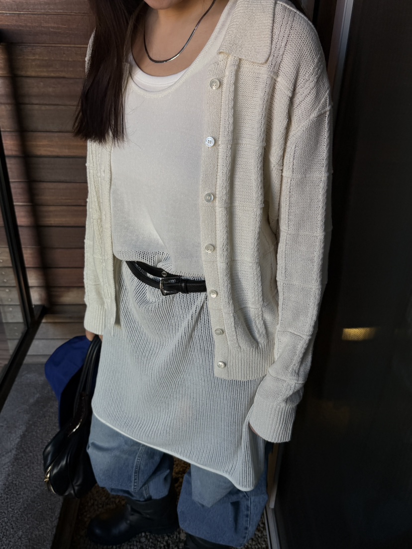 MUSHROOM EFFECT韓國代購女士新品職業26春夏熱賣針織衫MUSHROOM EFFECT針織衫