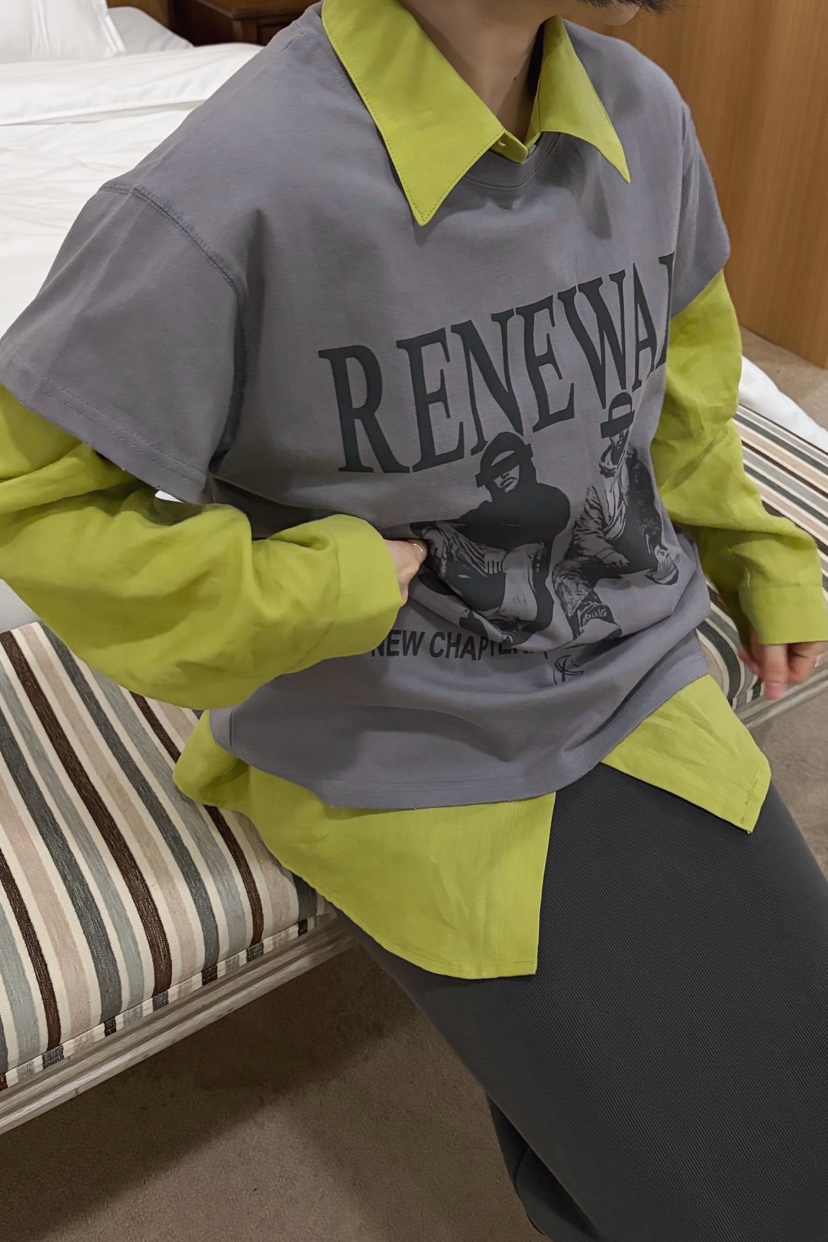 JOA東大門代購女士新款時尚真品26春夏職業人氣熱賣T恤水洗JOAT恤圖色1