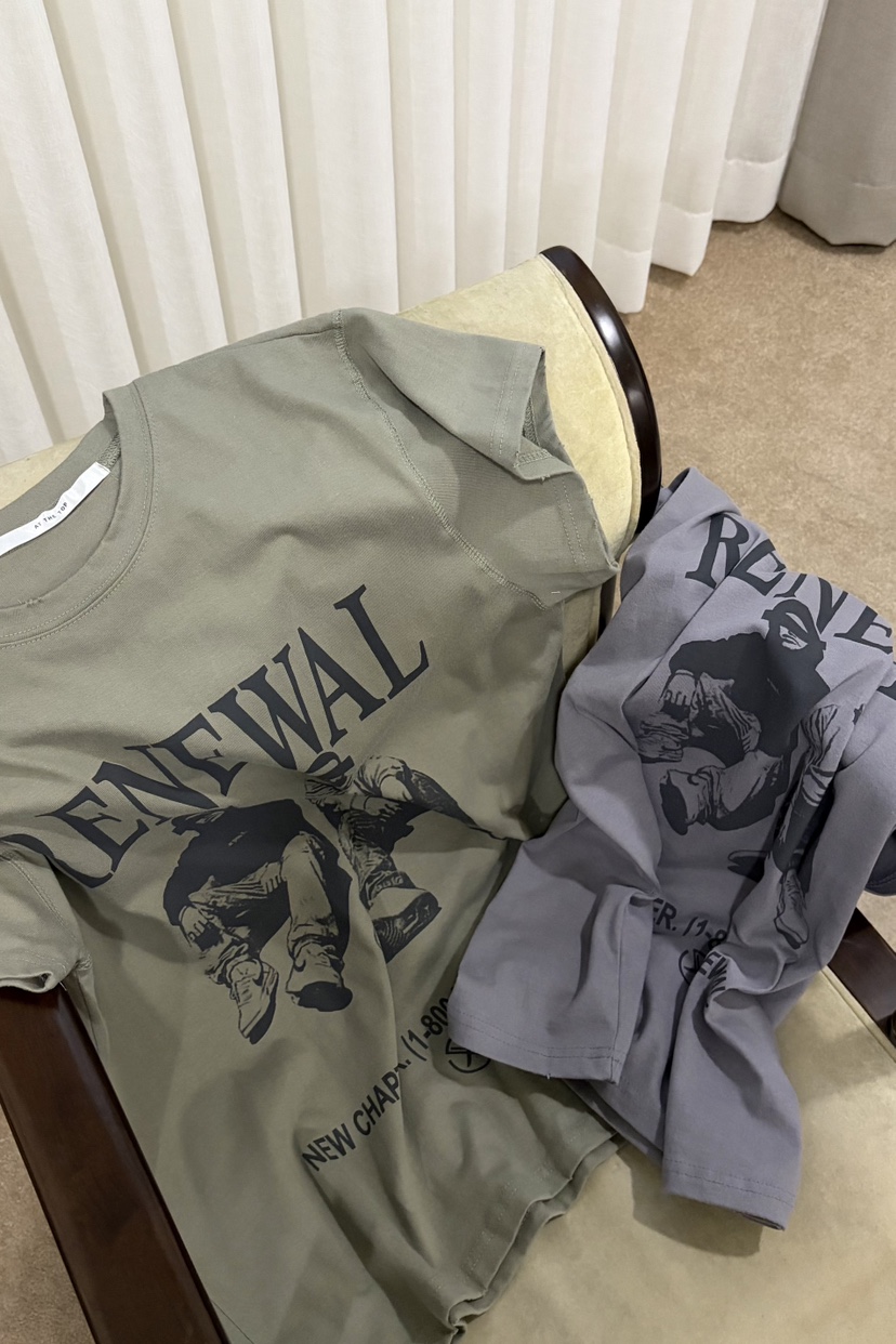 JOA東大門代購女士新款時尚真品26春夏職業人氣熱賣T恤水洗JOAT恤圖色2左一色