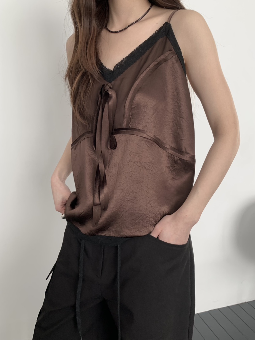 PEBBLE韓國代購女裝新款職業26春夏真品休閑熱賣吊帶背心PEBBLE吊帶/背心