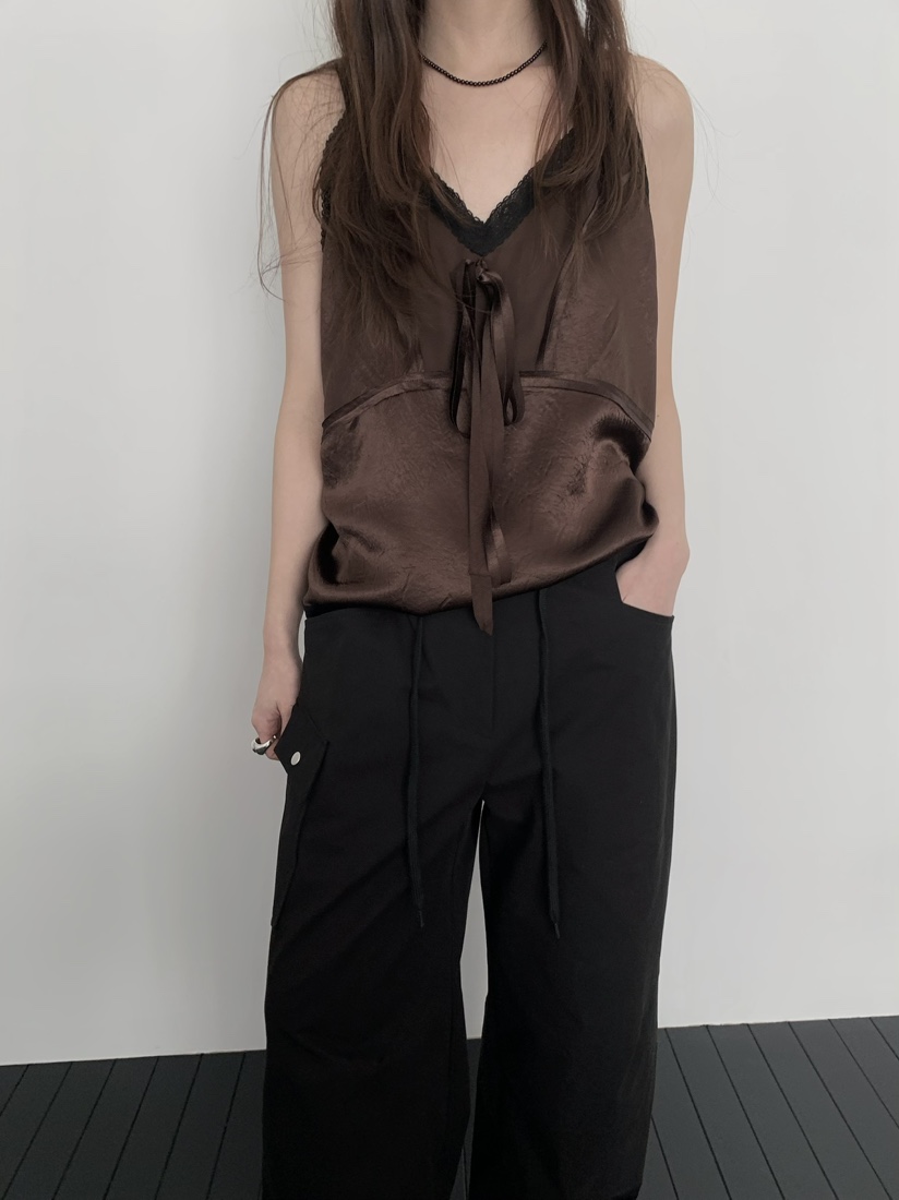 PEBBLE韓國代購女裝新款職業26春夏真品休閑熱賣吊帶背心PEBBLE吊帶/背心