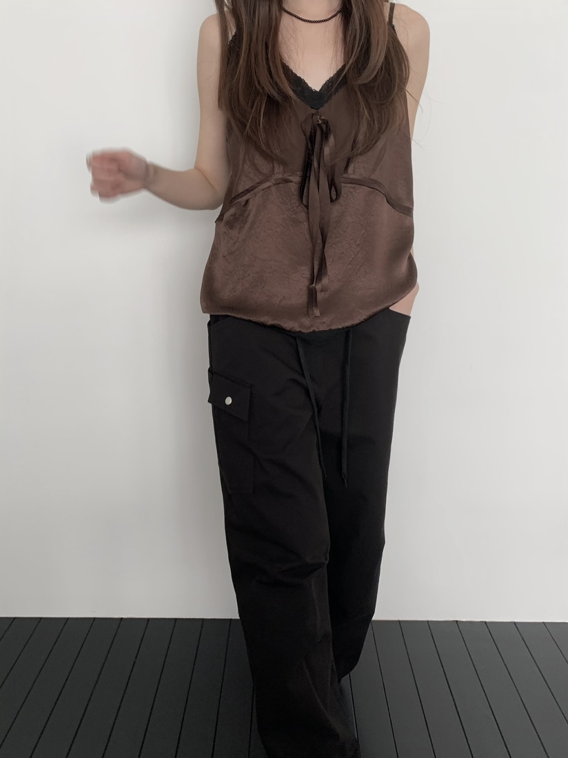 PEBBLE韓國代購女裝新款職業26春夏真品休閑熱賣吊帶背心PEBBLE吊帶/背心