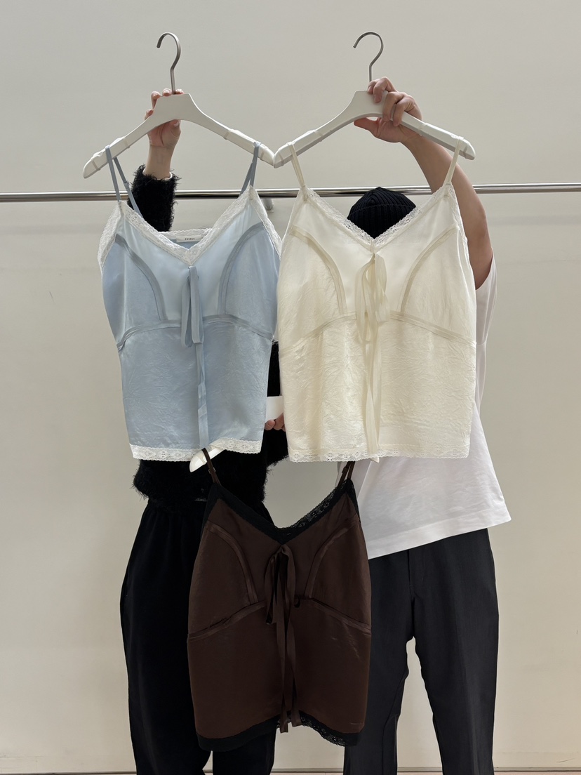 PEBBLE韓國代購女裝新款職業26春夏真品休閑熱賣吊帶背心PEBBLE吊帶/背心