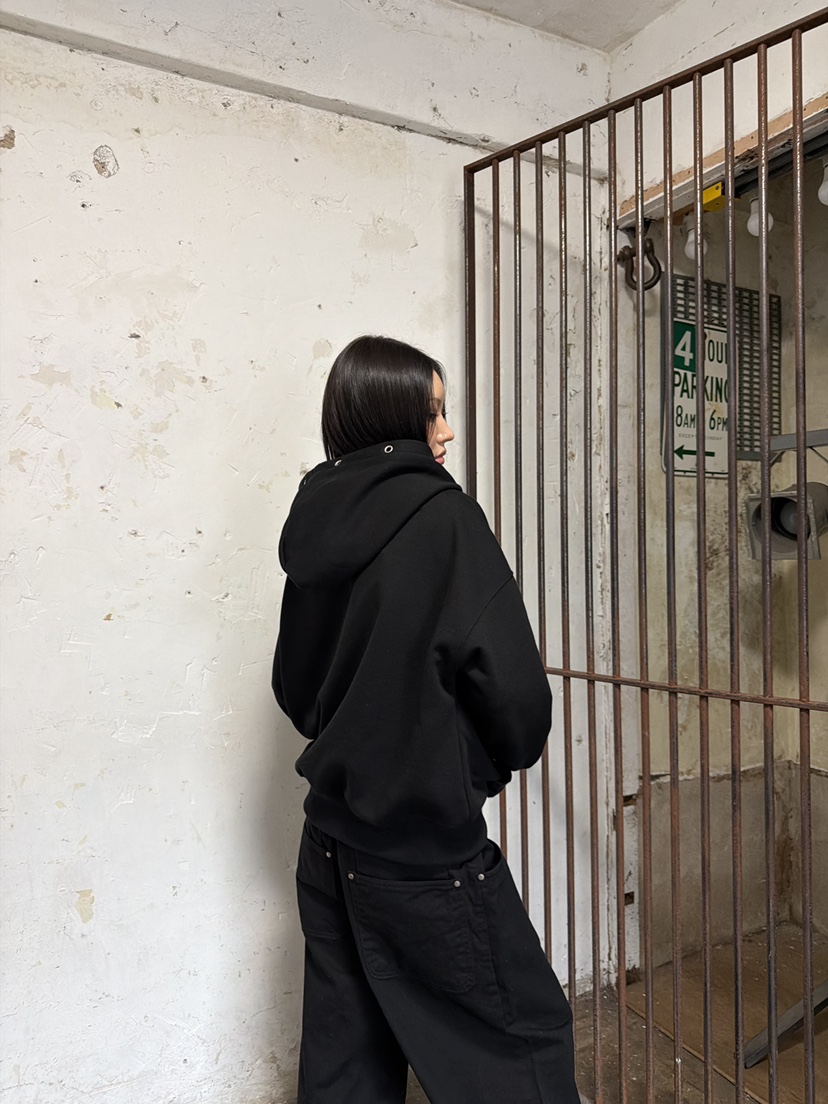 SEEOT東大門實拍女士新品職業時尚衛衣男女同款連帽衫鏤空SEEOT衛衣