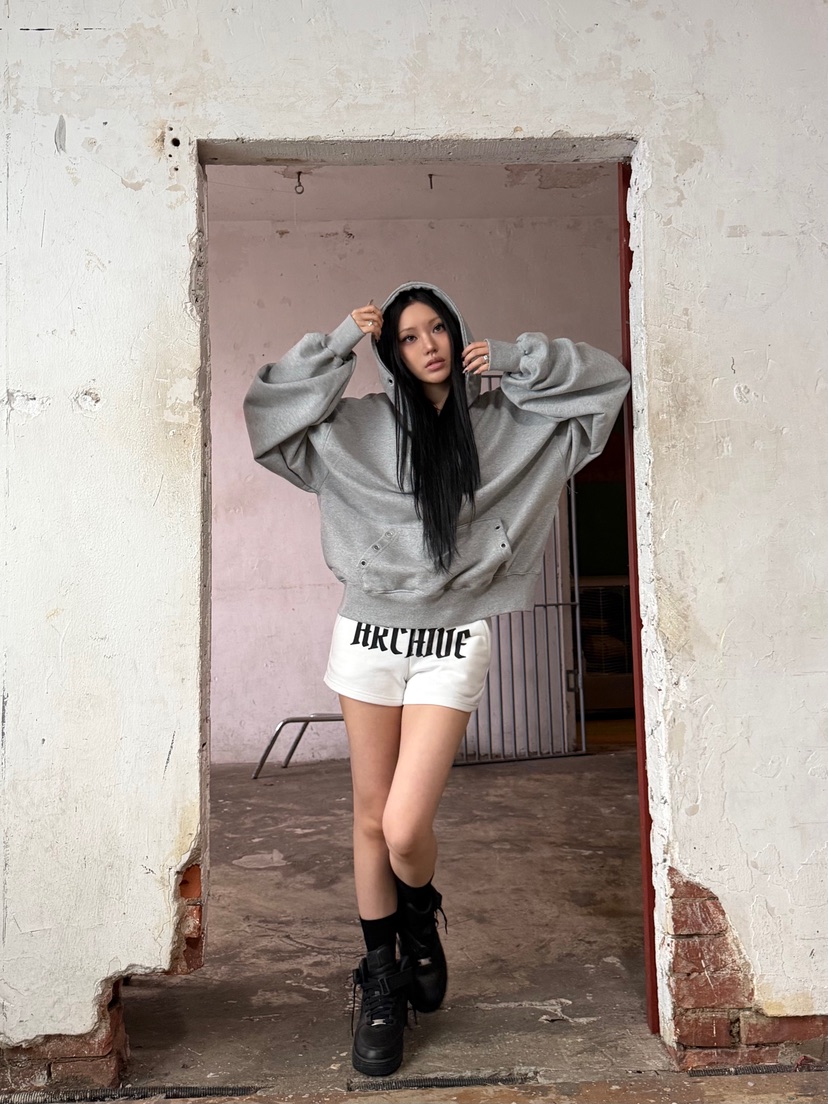 SEEOT東大門實拍女士新品職業時尚衛衣男女同款連帽衫鏤空SEEOT衛衣