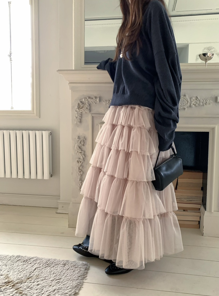 PEBBLE東大門代購女裝新品推薦26春夏熱賣真品時尚職業長裙PEBBLE長裙