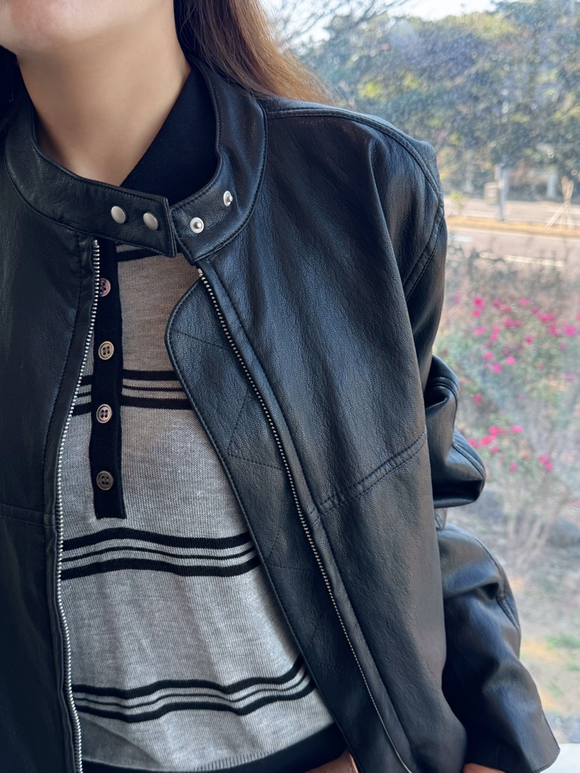 MUSHROOM EFFECT東大門代購女士新品26春夏真品夾克皮革MUSHROOM EFFECT夾克