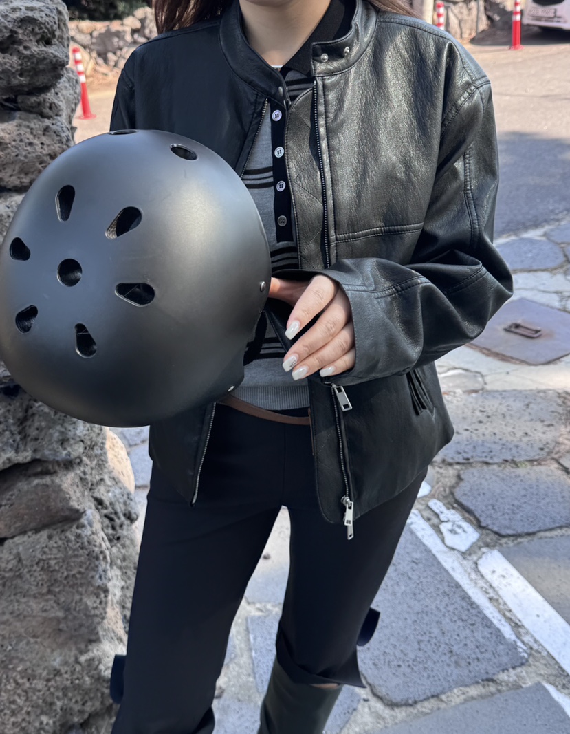 MUSHROOM EFFECT東大門代購女士新品26春夏真品夾克皮革MUSHROOM EFFECT夾克