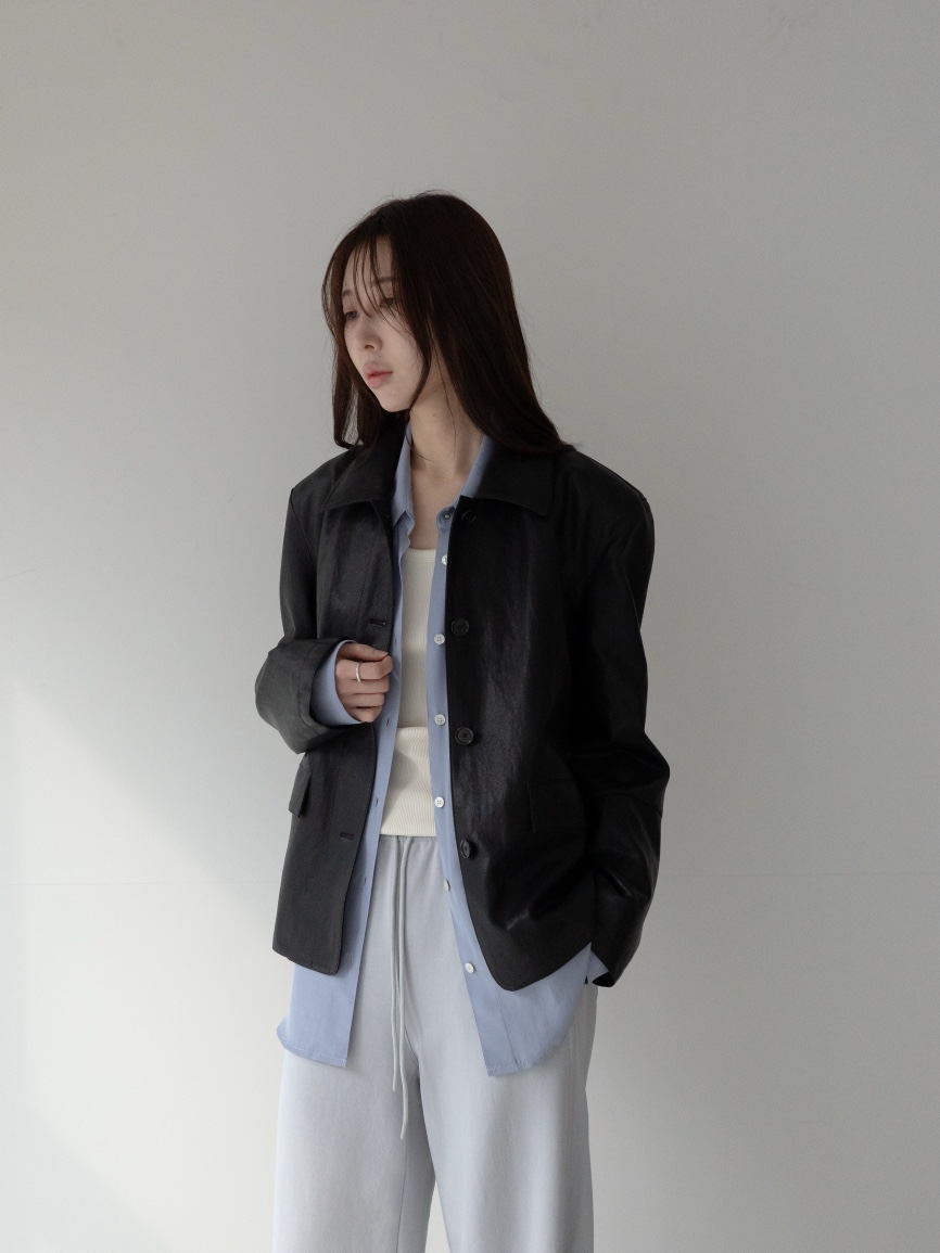 CULLUM東大門實拍女士新款真品熱賣推薦時尚人氣職業皮衣CULLUM皮衣