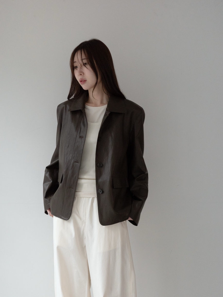 CULLUM東大門實拍女士新款真品熱賣推薦時尚人氣職業皮衣CULLUM皮衣