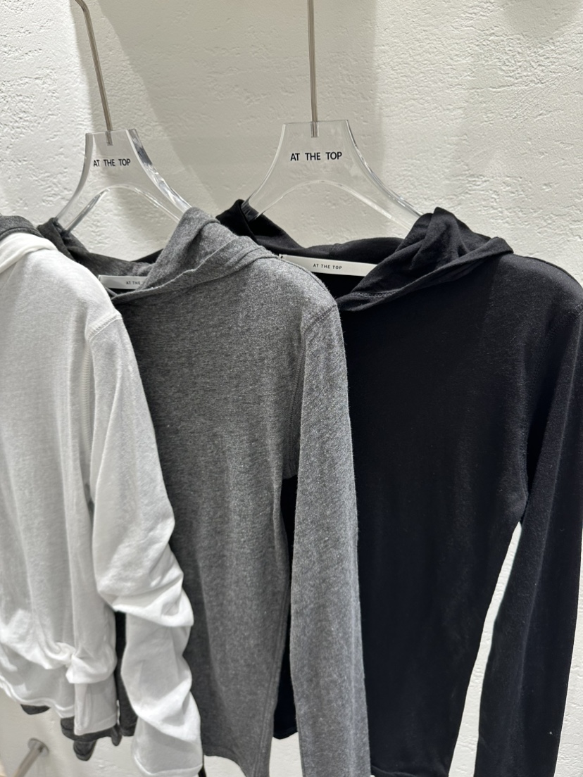 JOA東大門實拍女裝新品26春夏時尚長袖T恤連帽衫修身棉質JOA長袖T恤