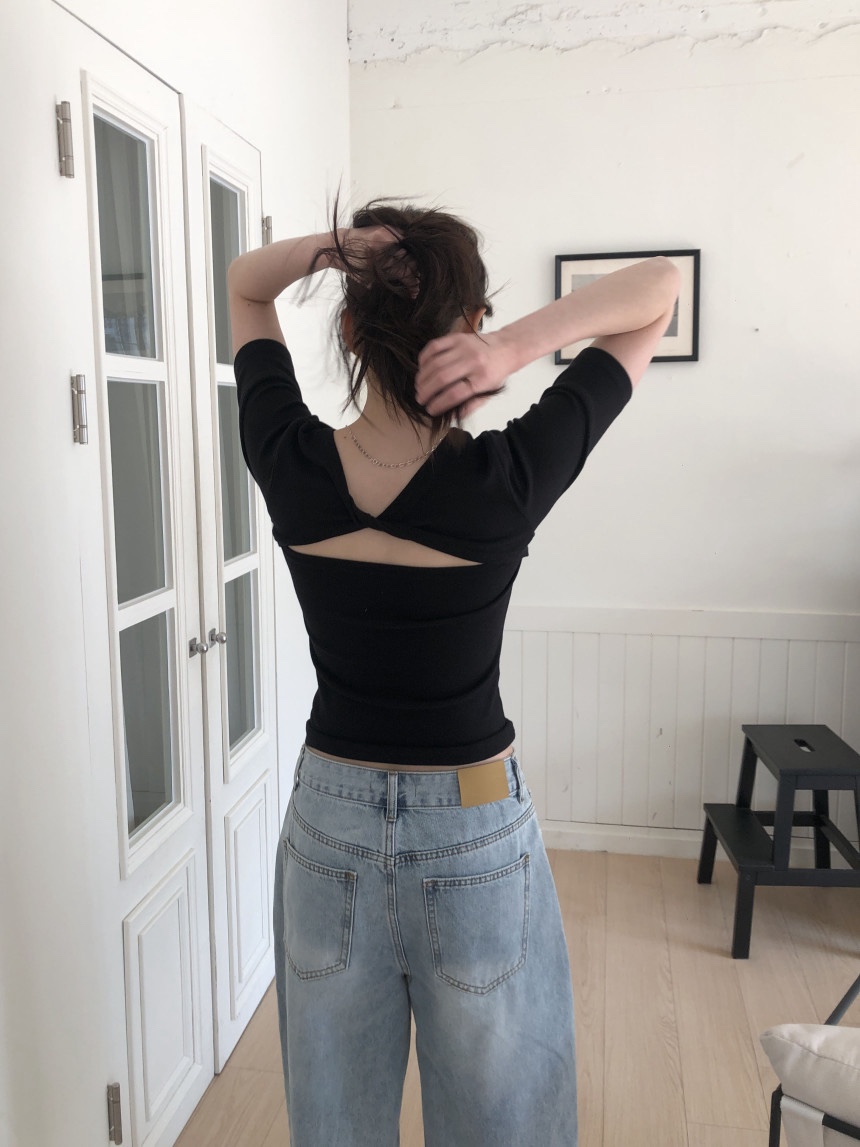 MOMENT東大門實拍女裝新款推薦時尚職業熱賣休閑26春夏T恤MOMENT/RECOVERT恤