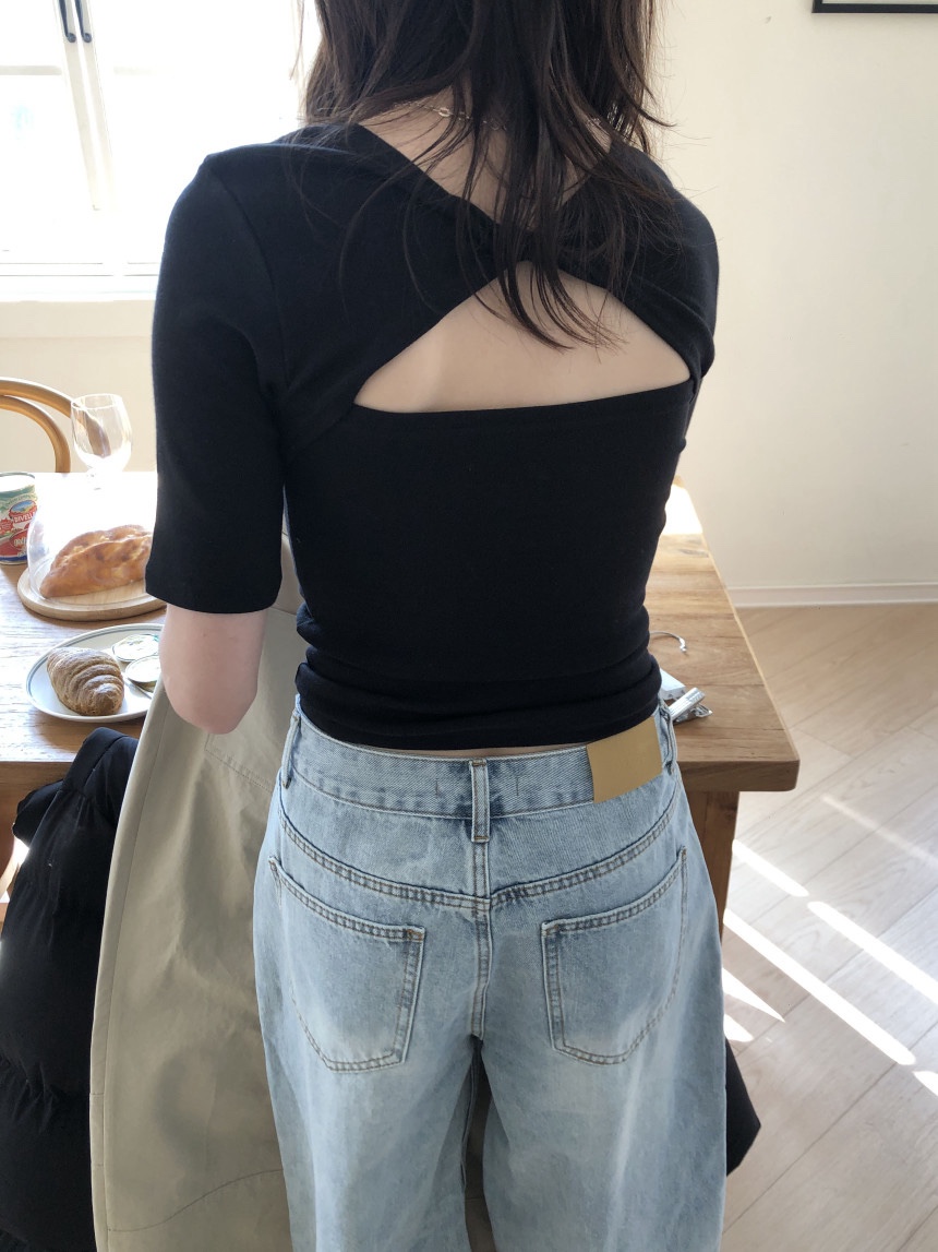 MOMENT東大門實拍女裝新款推薦時尚職業熱賣休閑26春夏T恤MOMENT/RECOVERT恤