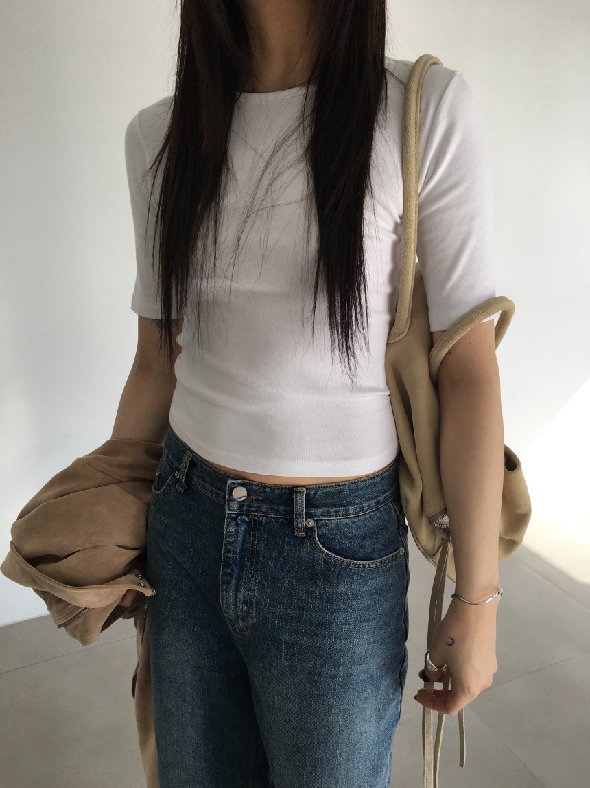 MOMENT東大門實拍女裝新款推薦時尚職業熱賣休閑26春夏T恤MOMENT/RECOVERT恤圖色1