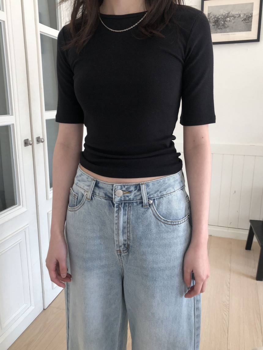 MOMENT東大門實拍女裝新款推薦時尚職業熱賣休閑26春夏T恤MOMENT/RECOVERT恤圖色2