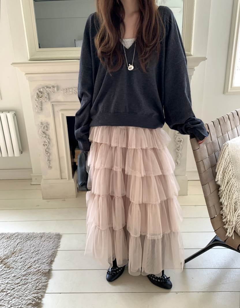 PEBBLE東大門直郵女裝新品人氣26春夏真品推薦針織衫V領棉PEBBLE針織衫