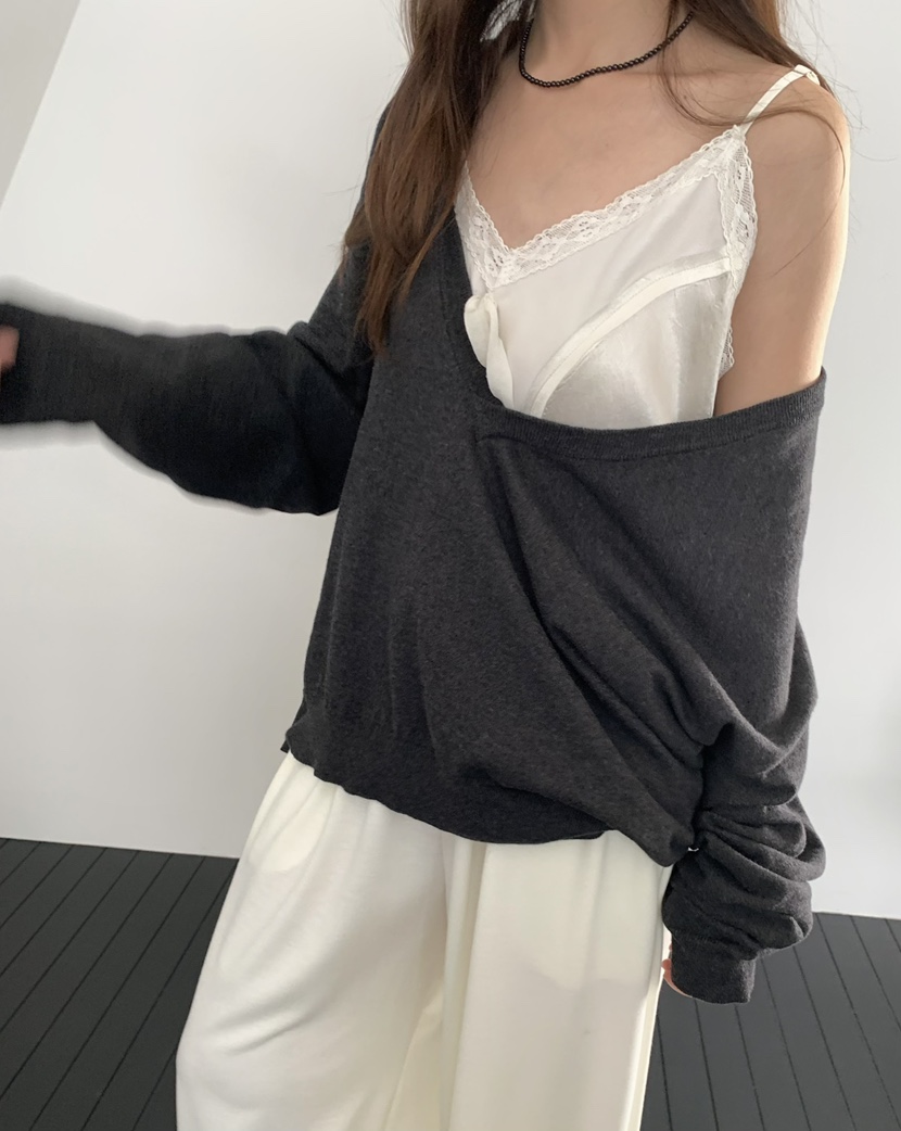 PEBBLE東大門直郵女裝新品人氣26春夏真品推薦針織衫V領棉PEBBLE針織衫