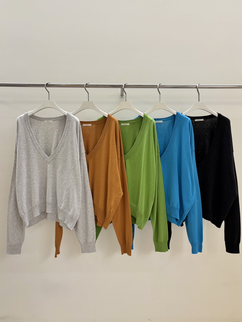 PEBBLE東大門直郵女裝新品人氣26春夏真品推薦針織衫V領棉PEBBLE針織衫