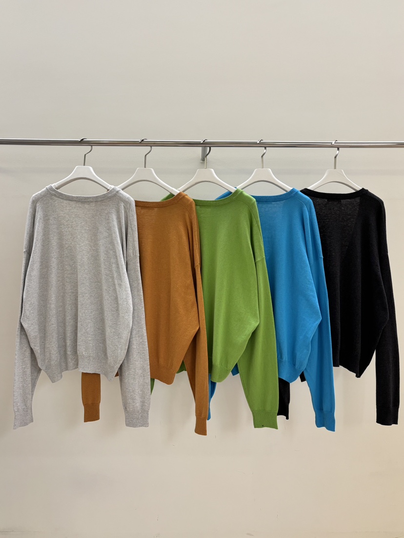 PEBBLE東大門直郵女裝新品人氣26春夏真品推薦針織衫V領棉PEBBLE針織衫