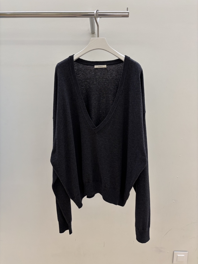 PEBBLE東大門直郵女裝新品人氣26春夏真品推薦針織衫V領棉PEBBLE針織衫圖色1