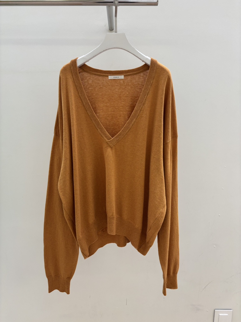 PEBBLE東大門直郵女裝新品人氣26春夏真品推薦針織衫V領棉PEBBLE針織衫圖色4