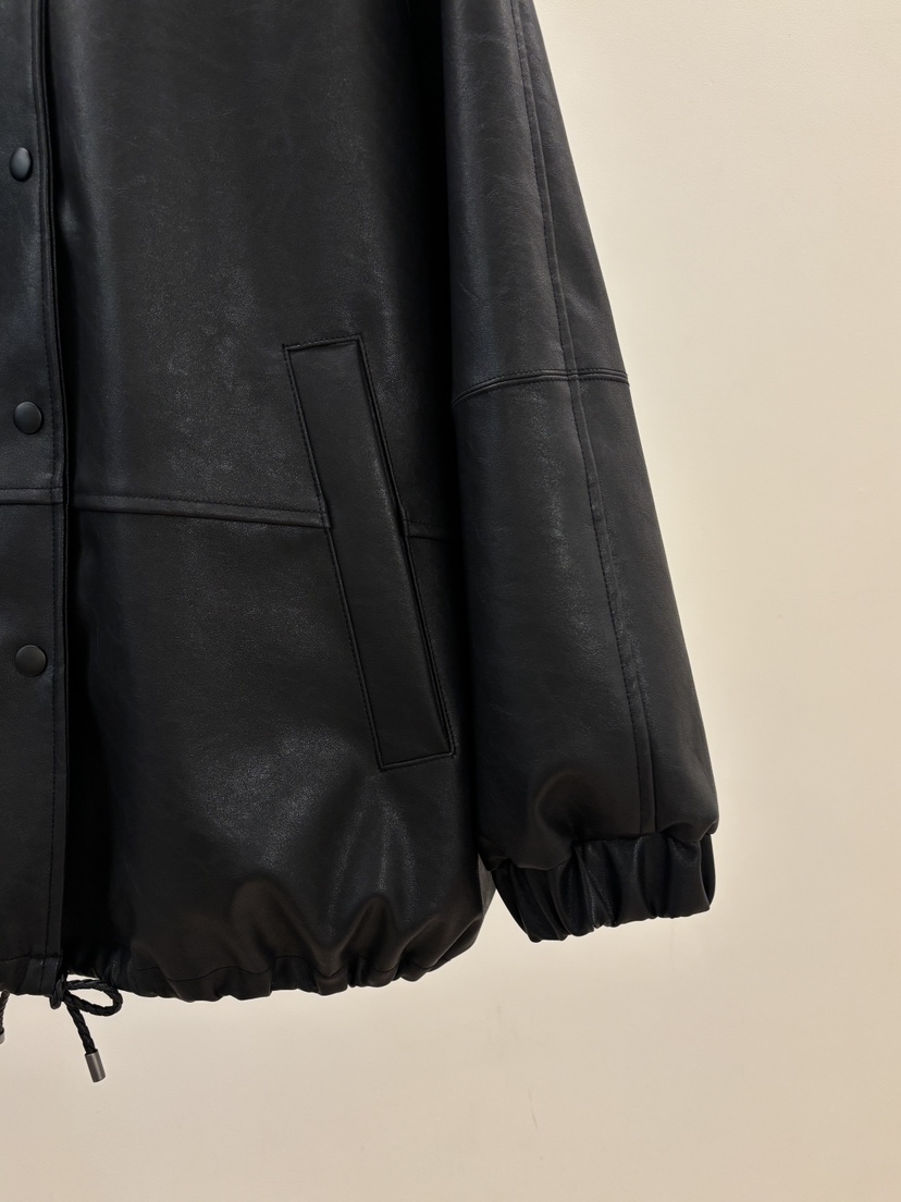 PEBBLE韓國直郵女裝新品人氣休閑真品26春夏時尚熱賣皮衣PEBBLE皮衣