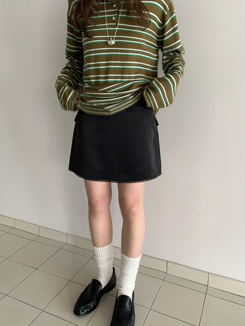 PEBBLE韓國直郵女裝新品時尚人氣職業推薦熱賣26春夏短裙PEBBLE短裙