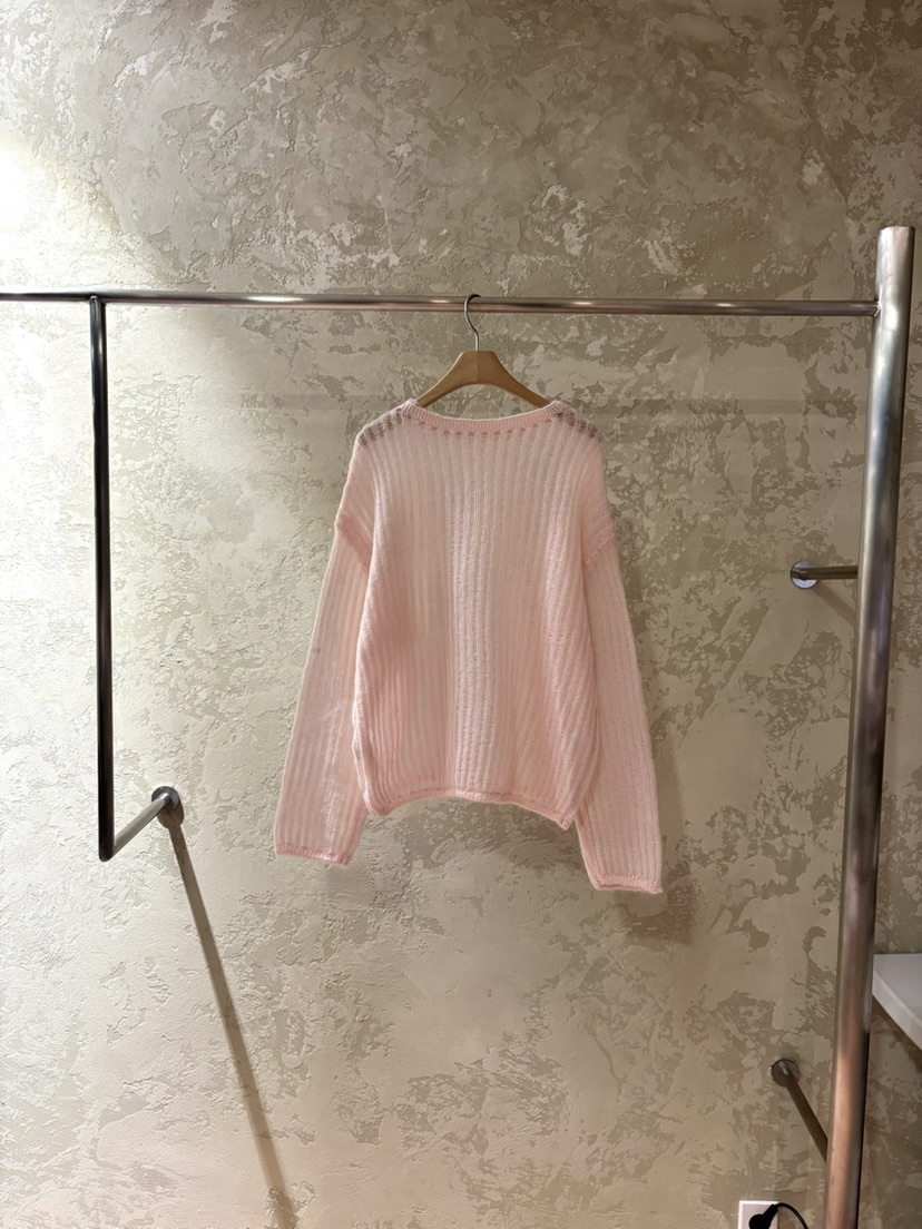 PIN-UP東大門代購女裝新品熱賣時尚26春夏針織衫毛圈羊毛PIN-UP針織衫