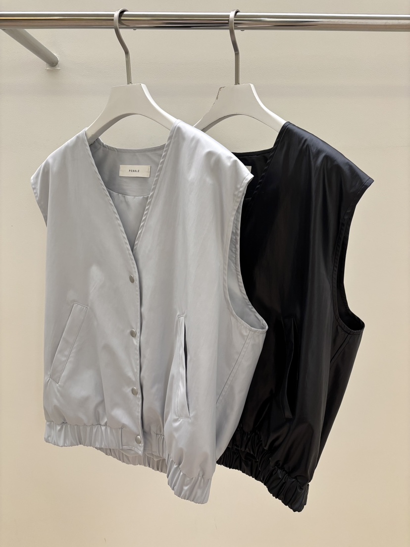 PEBBLE韓國直郵女裝新品26春夏推薦熱賣真品休閑馬甲尼龍PEBBLE馬甲