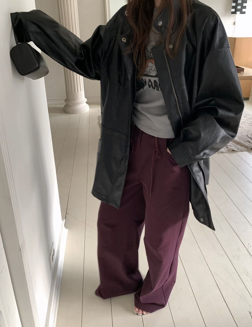 PEBBLE韓國直郵女士新款真品熱賣時尚人氣推薦26春夏休閑褲PEBBLE休閑褲